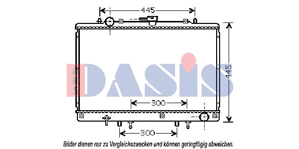 AKS DASIS Radiaator,mootorijahutus 140230N